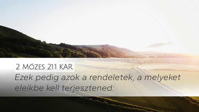 2 Mózes 21:1 KAR Bible Verse Image