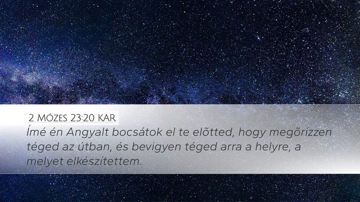 2 Mózes 23:20 KAR Bible Verse Image
