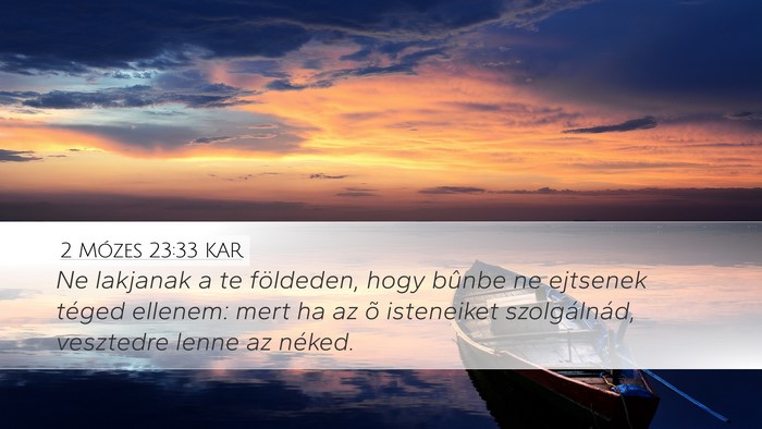 2 Mózes 23:33 KAR Bible Verse Image