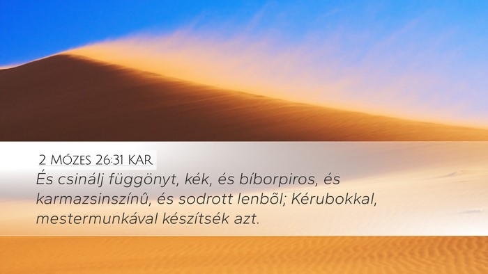 2 Mózes 26:31 KAR Bible Verse Image