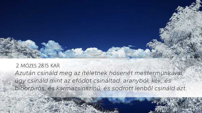 2 Mózes 28:15 KAR Bible Verse Image