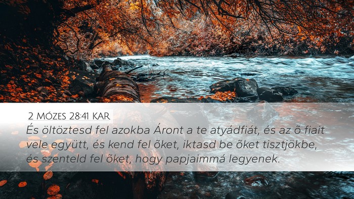 2 Mózes 28:41 KAR Bible Verse Image