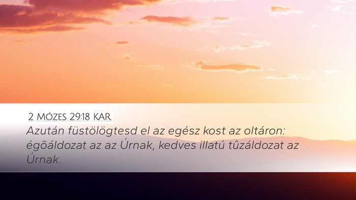 2 Mózes 29:18 KAR Bible Verse Image