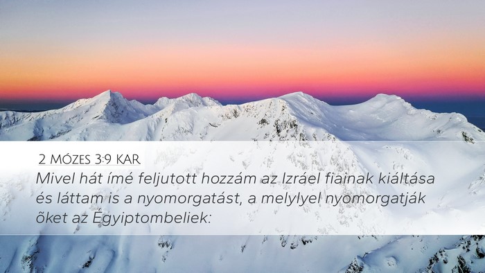 2 Mózes 3:9 KAR Bible Verse Image