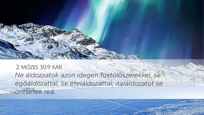 2 Mózes 30:9 KAR Bible Verse Image