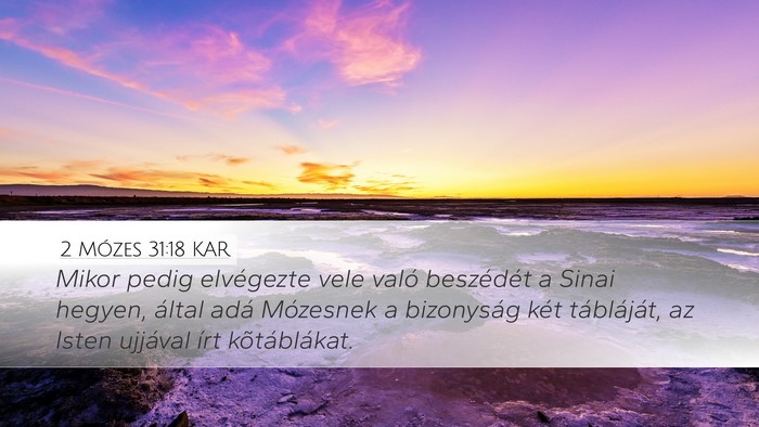 2 Mózes 31:18 KAR Bible Verse Image