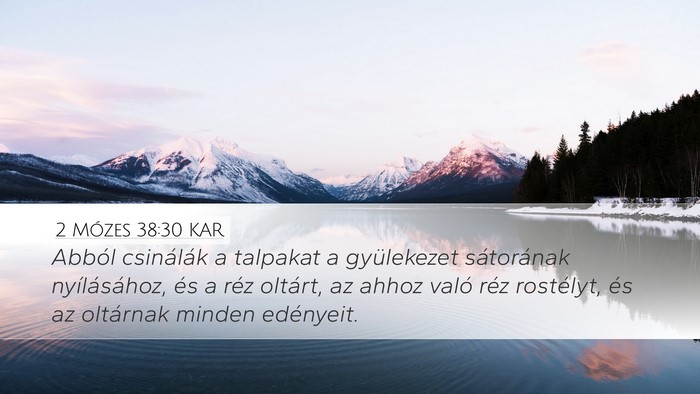 2 Mózes 38:30 KAR Bible Verse Image