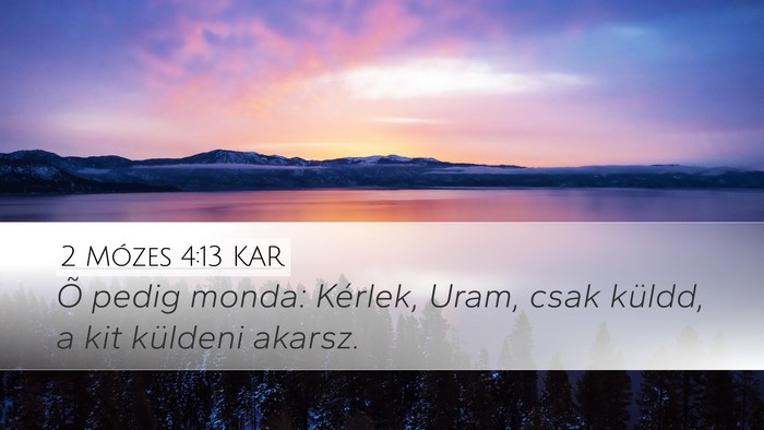 2 Mózes 4:13 KAR Bible Verse Image