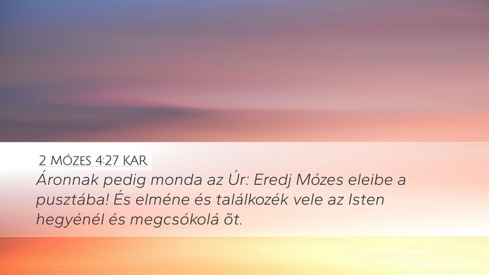 2 Mózes 4:27 KAR Bible Verse Image