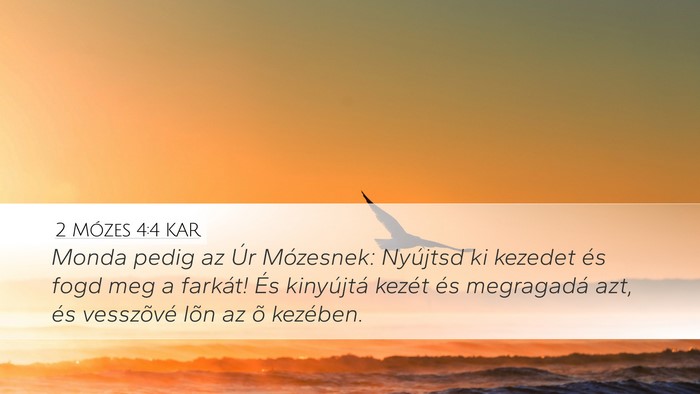 2 Mózes 4:4 KAR Bible Verse Image