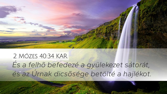 2 Mózes 40:34 KAR Bible Verse Image