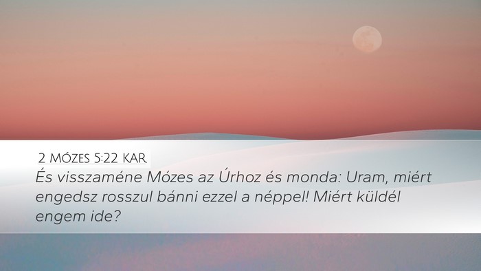 2 Mózes 5:22 KAR Bible Verse Image