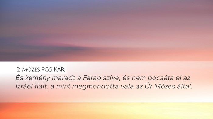 2 Mózes 9:35 KAR Bible Verse Image