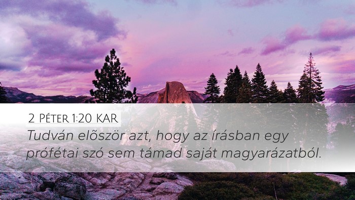 2 Péter 1:20 KAR Bible Verse Image
