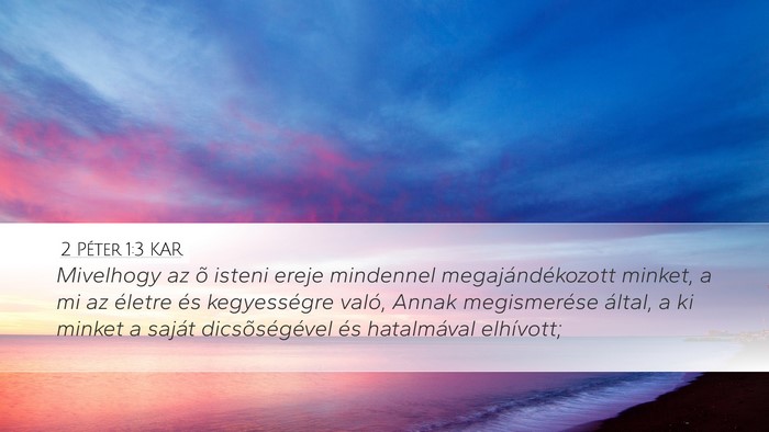 2 Péter 1:3 KAR Bible Verse Image