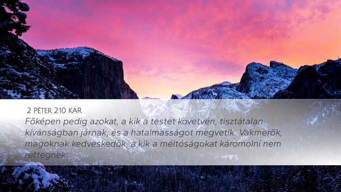 2 Péter 2:10 KAR Bible Verse Image
