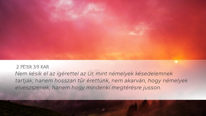 2 Péter 3:9 KAR Bible Verse Image