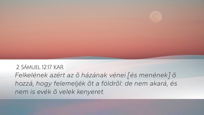 2 Sámuel 12:17 KAR Bible Verse Image