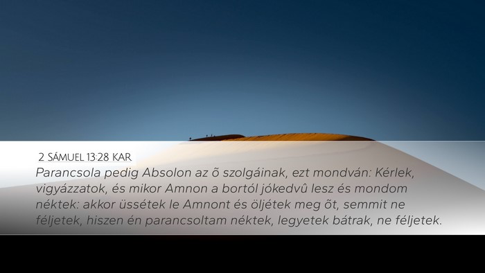 2 Sámuel 13:28 KAR Bible Verse Image