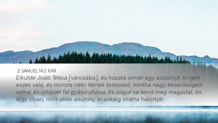 2 Sámuel 14:2 KAR Bible Verse Image