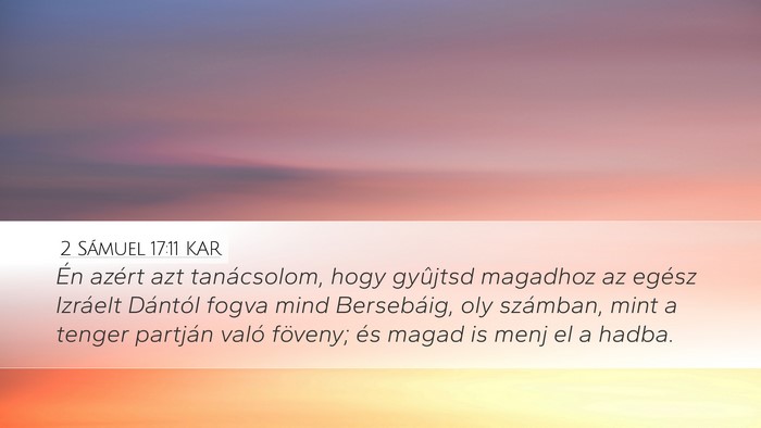 2 Sámuel 17:11 KAR Bible Verse Image