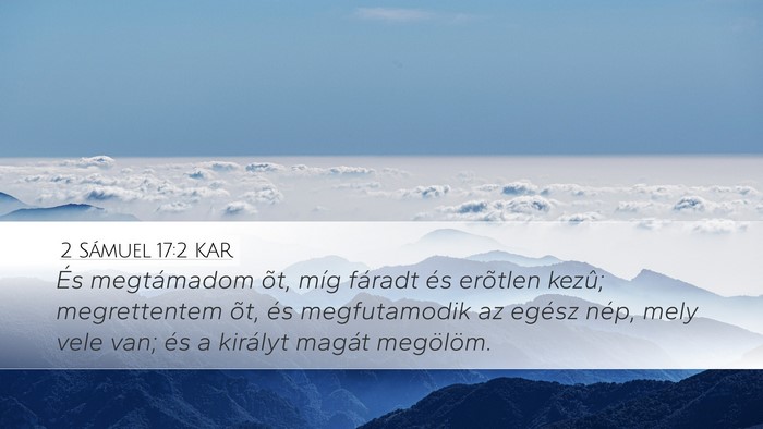 2 Sámuel 17:2 KAR Bible Verse Image