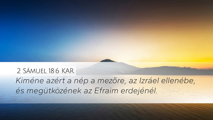 2 Sámuel 18:6 KAR Bible Verse Image