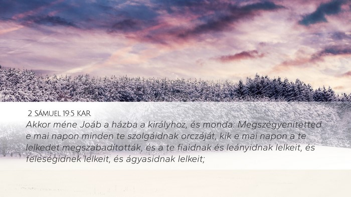 2 Sámuel 19:5 KAR Bible Verse Image