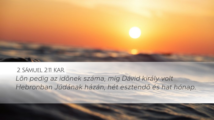 2 Sámuel 2:11 KAR Bible Verse Image