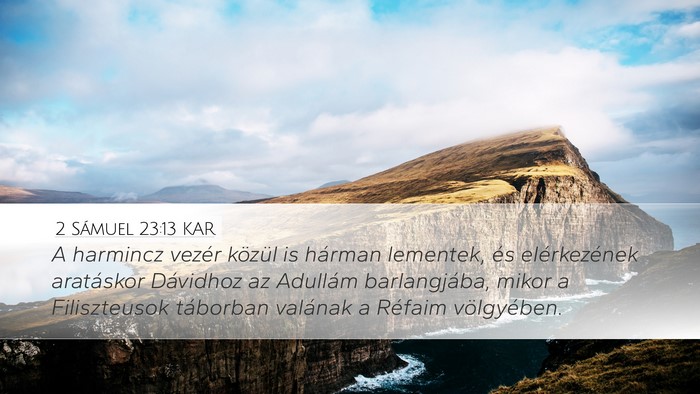 2 Sámuel 23:13 KAR Bible Verse Image