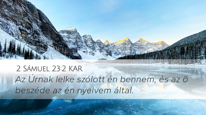 2 Sámuel 23:2 KAR Bible Verse Image