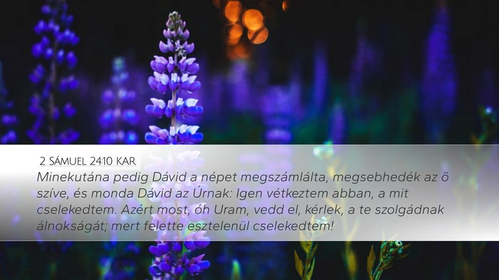 2 Sámuel 24:10 KAR Bible Verse Image