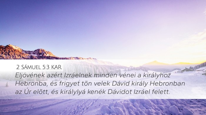 2 Sámuel 5:3 KAR Bible Verse Image
