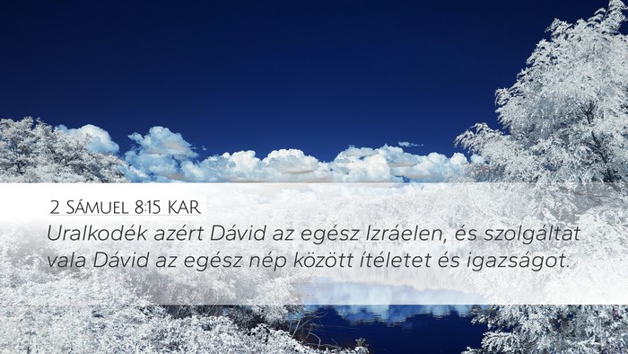 2 Sámuel 8:15 KAR Bible Verse Image