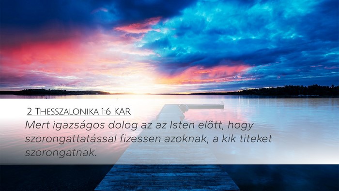 2 Thesszalonika 1:6 KAR Bible Verse Image