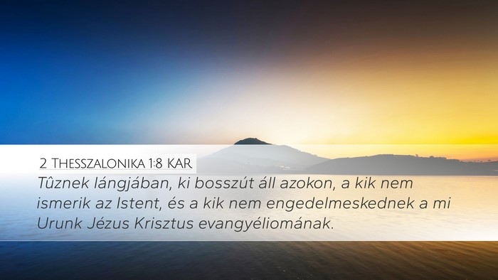 2 Thesszalonika 1:8 KAR Bible Verse Image