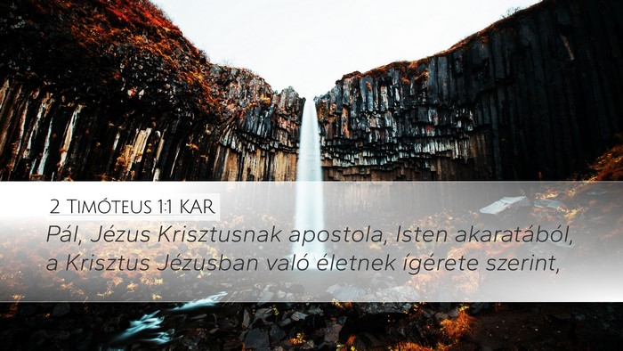 2 Timóteus 1:1 KAR Bible Verse Image