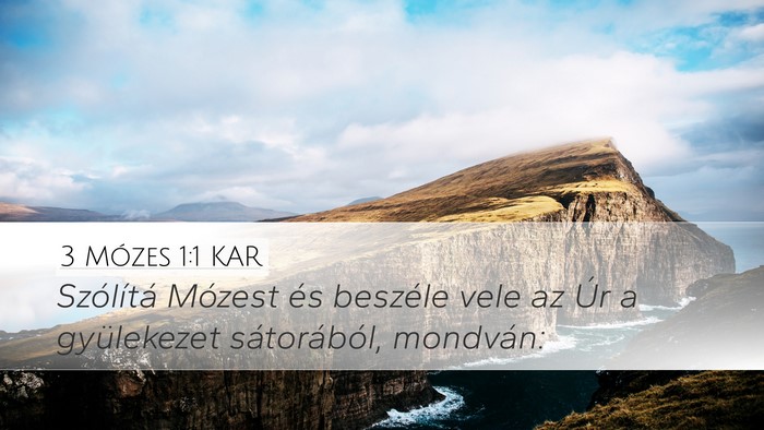 3 Mózes 1:1 KAR Bible Verse Image