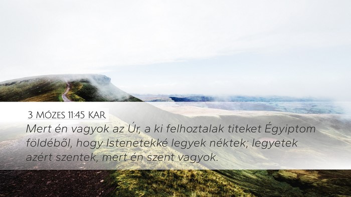 3 Mózes 11:45 KAR Bible Verse Image