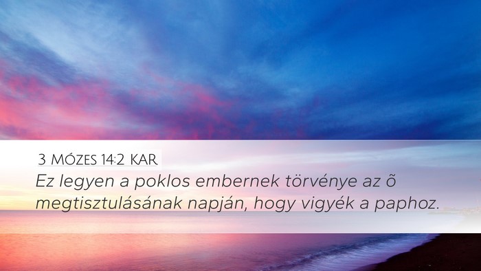 3 Mózes 14:2 KAR Bible Verse Image