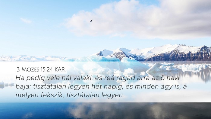 3 Mózes 15:24 KAR Bible Verse Image