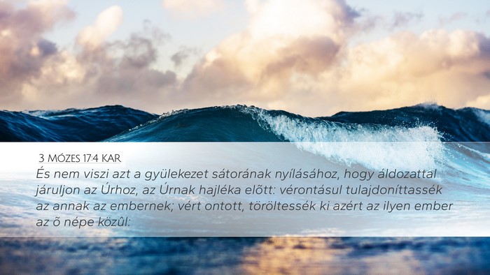 3 Mózes 17:4 KAR Bible Verse Image