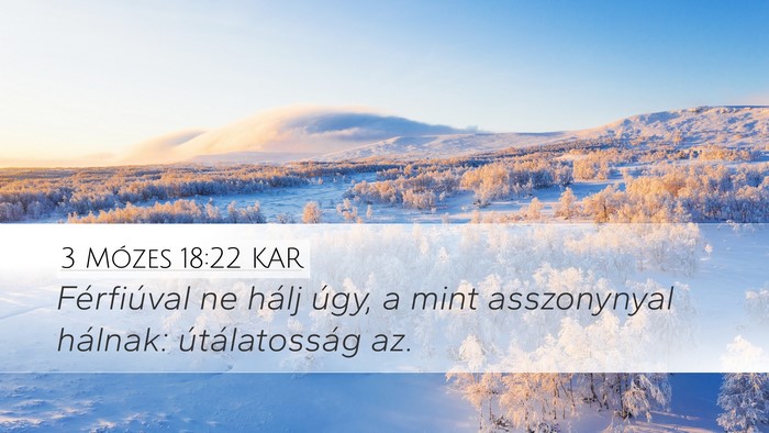 3 Mózes 18:22 KAR Bible Verse Image