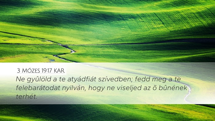 3 Mózes 19:17 KAR Bible Verse Image