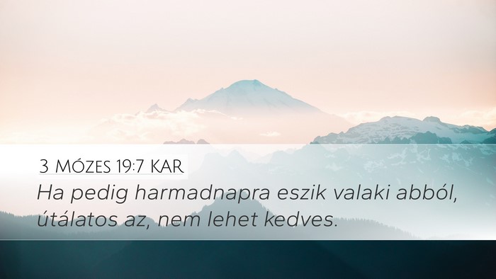 3 Mózes 19:7 KAR Bible Verse Image