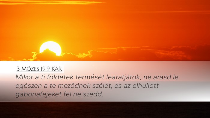 3 Mózes 19:9 KAR Bible Verse Image