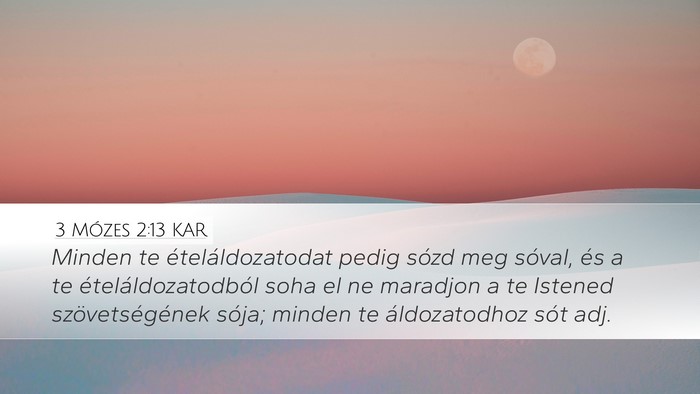 3 Mózes 2:13 KAR Bible Verse Image