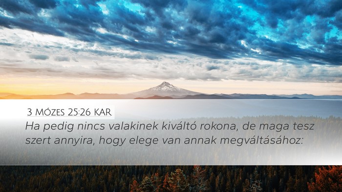 3 Mózes 25:26 KAR Bible Verse Image