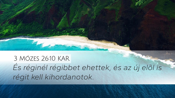 3 Mózes 26:10 KAR Bible Verse Image