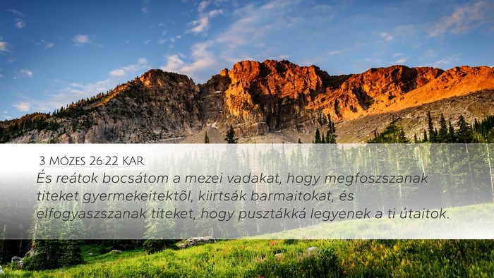 3 Mózes 26:22 KAR Bible Verse Image
